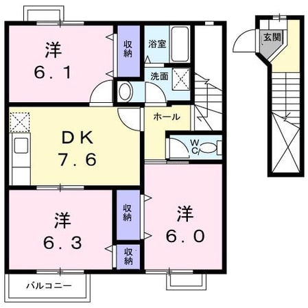 スカイコーポラスIIの物件間取画像